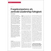Fragekompetenz als zentrale Leadership-Fähigkeit