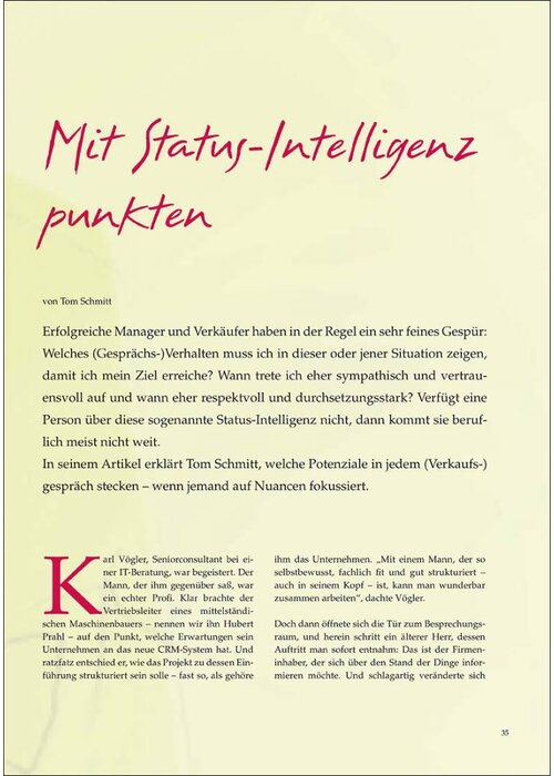 Mit Status-Intelligenz punkten