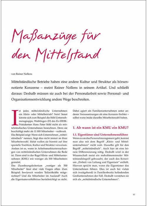 Maßanzüge für den Mittelstand