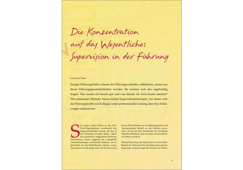 Die Konzentration auf das Wesentliche: Supervision in der Führung