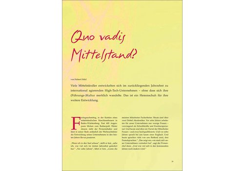 Quo vadis Mittelstand? Quo vadis Mittelstand?
