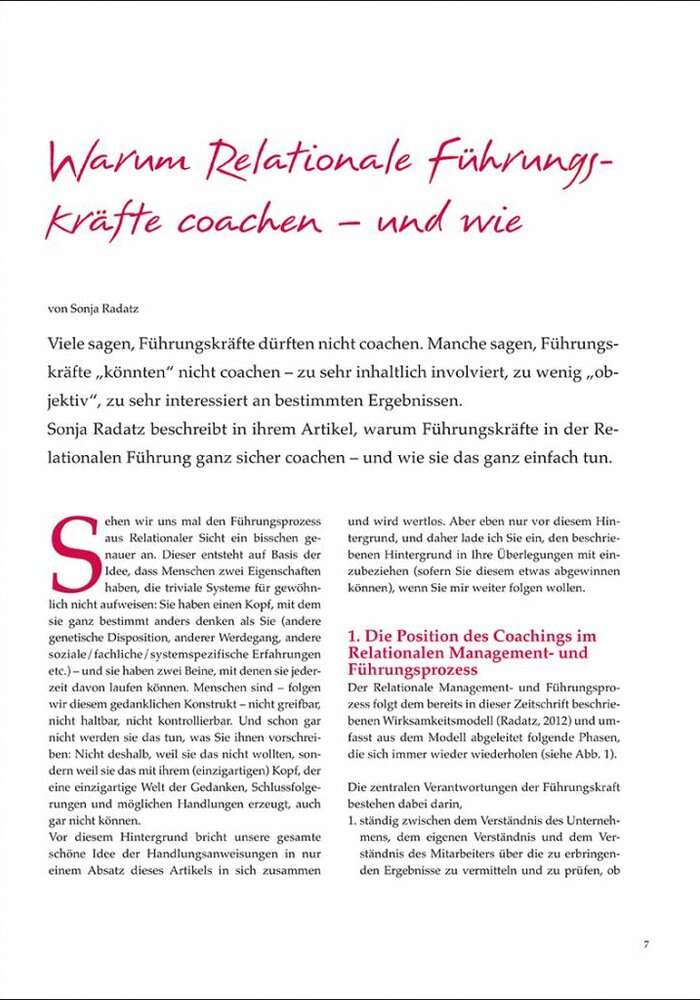 Warum Relationale Führungskräfte coachen – und wie
