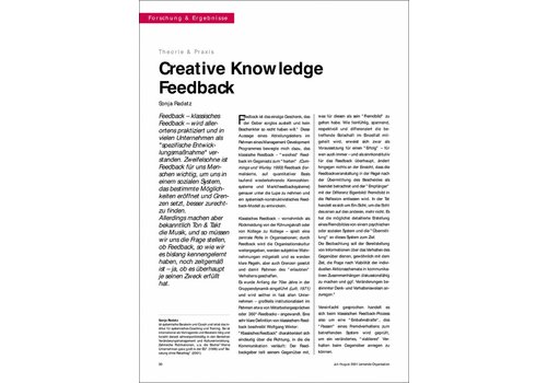 Creative Knowledge Feedback