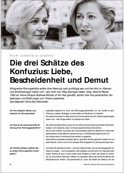Die drei Schätze des Konfuzius: Liebe, Bescheidenheit und Demut