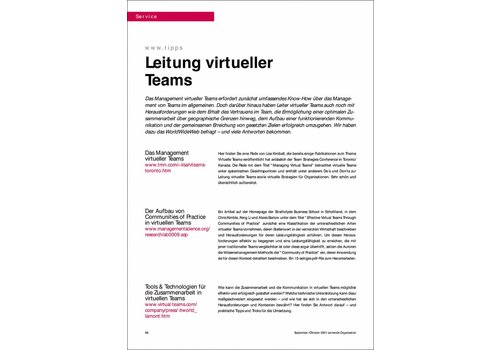 Leitung virtueller Teams