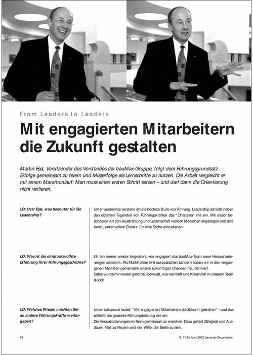 Mit engagierten Mitarbeitern die Zukunft gestalten