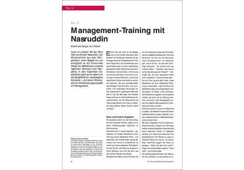 Management-Training mit Nasruddin