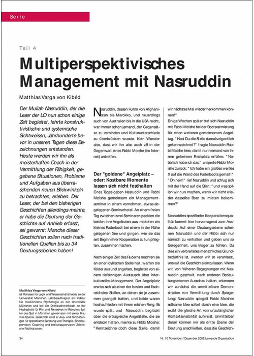 Multiperspektivisches Management mit Nasruddin