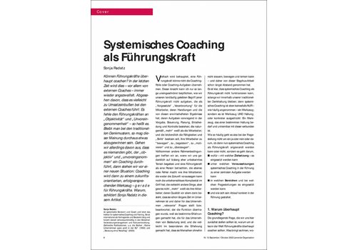 Systemisches Coaching als Führungskraft