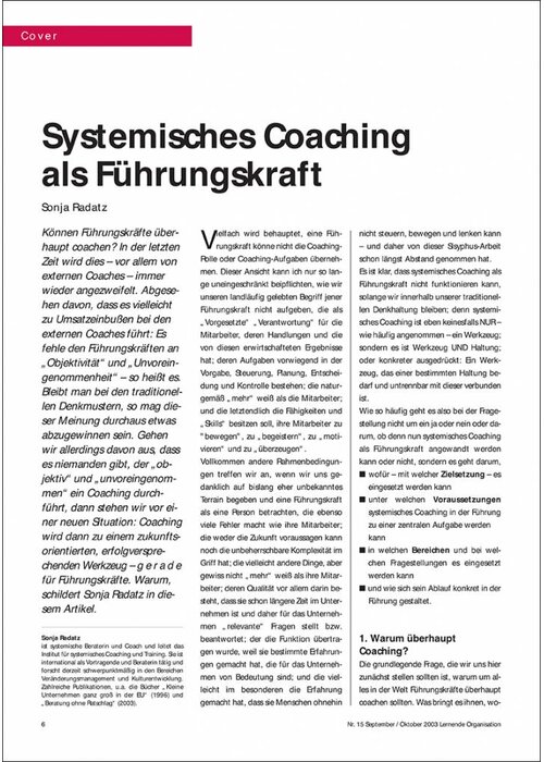 Systemisches Coaching als Führungskraft