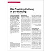 Die Coaching-Haltung in der Führung