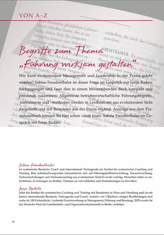 Begriffe zum Thema „Führung wirksam gestalten“