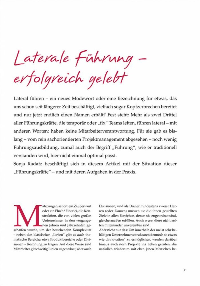 Laterale Führung – erfolgreich gelebt