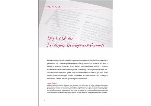 Das 1 x 12 der Leadership Development-Formate