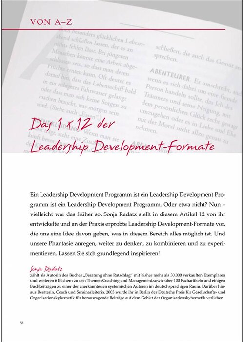 Das 1 x 12 der Leadership Development-Formate