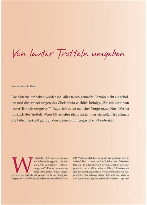 von lauter Trotteln umgeben