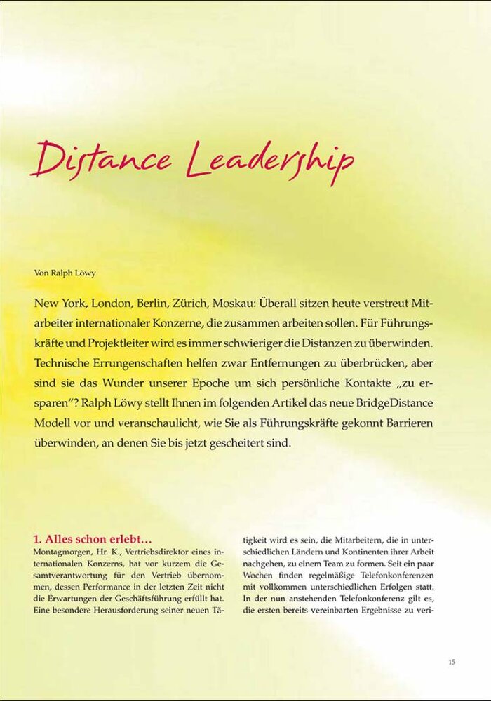 Distance Leadership