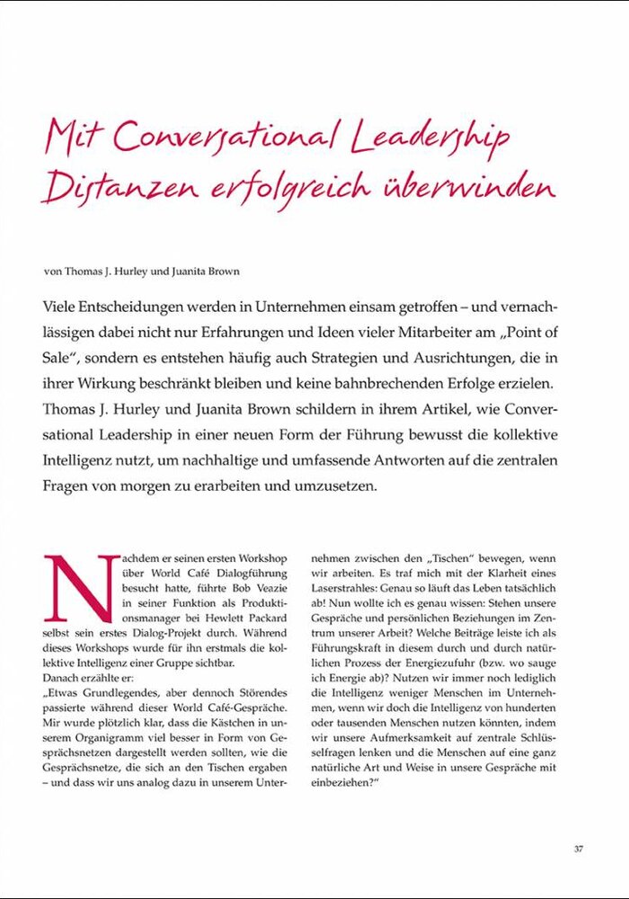 Mit Conversational Leadership Distanzen erfolgreich überwinden