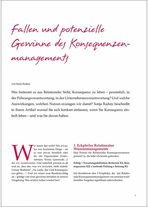 Fallen und potenzielle Gewinne des Konsequenzenmanagements