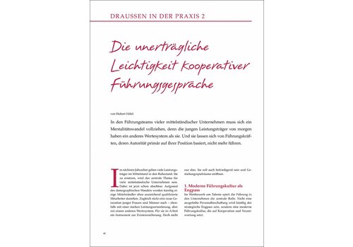 Die unerträgliche Leichtigkeit kooperativer Führungsgespräche