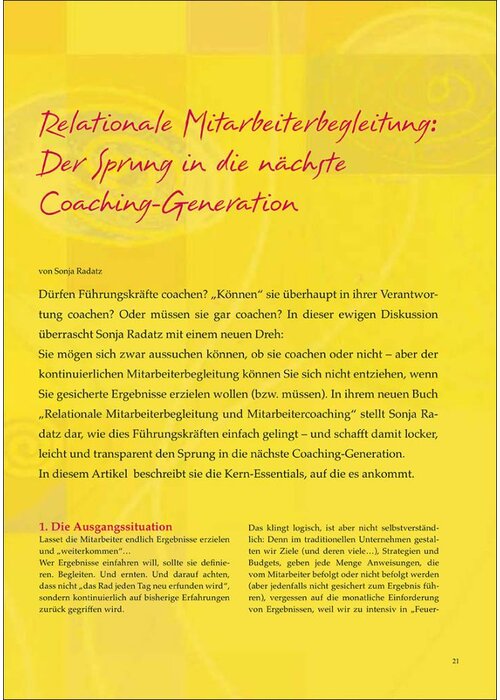 Relationale Mitarbeiterbegleitung: Der Sprung in die nächste Coaching-Generation