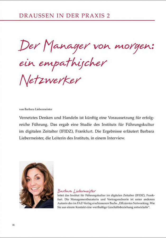 Der Manager von morgen: ein empathischer Netzwerker