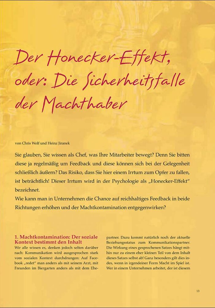 Der Honecker-Effekt, Oder: Die Sicherheitsfalle Der Machthaber