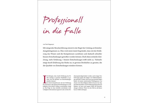 Professionell In Die Falle