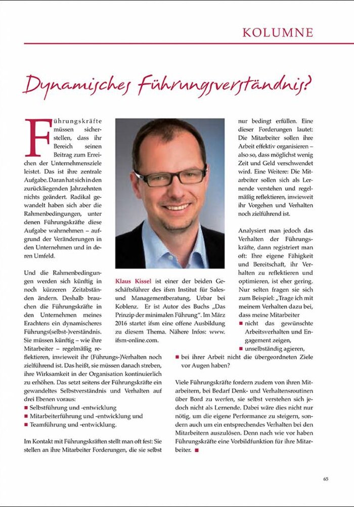 Dynamisches Führungsverständnis?