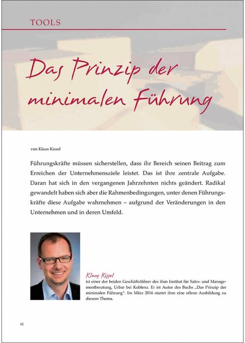 Das Prinzip der minimalen Führung