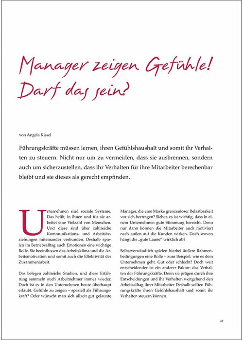 Manager zeigen Gefühle!