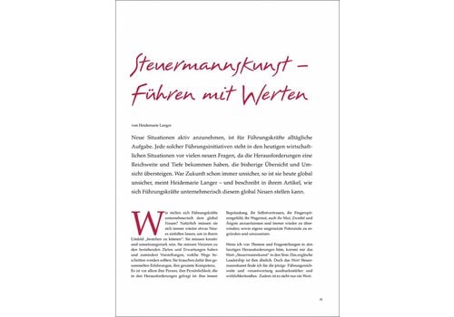 Steuermannskunst: Führen mit Werten