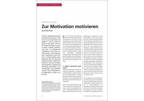 Zur Motivation motivieren