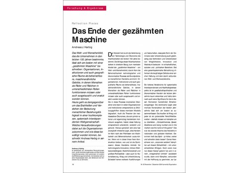 Das Ende der gezähmten Maschine
