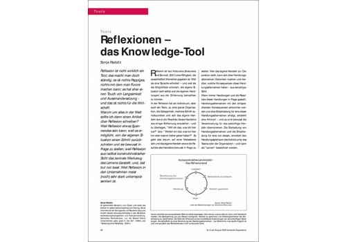 Reflexionen – das Knowledge-Tool