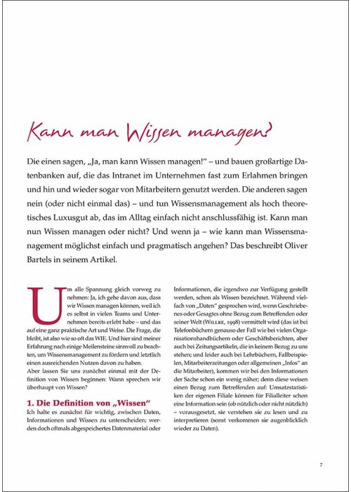 Kann man Wissen managen?