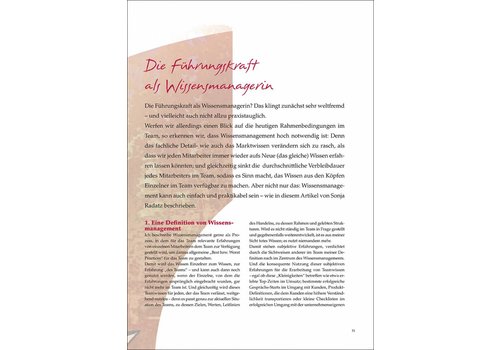 Die Führungskraft als Wissensmanagerin