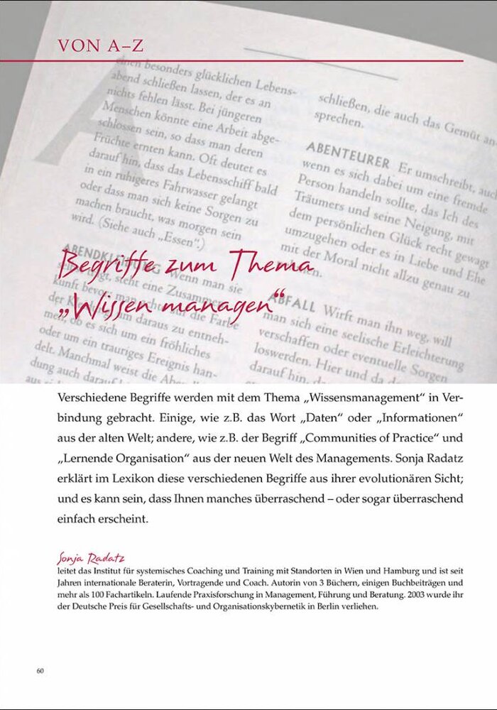 Begriffe zum Thema "Wissen managen"