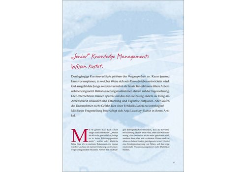 „Senior“ Knowledge Management: Wissen kostet.