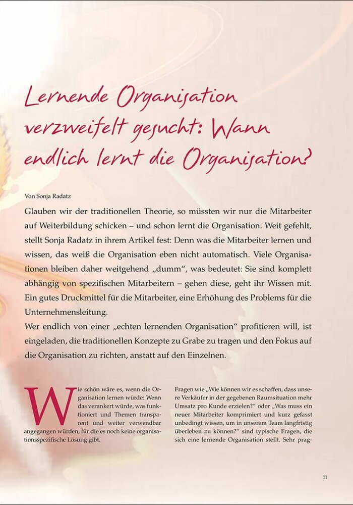 Lernende Organisation verzweifelt gesucht: Wann endlich lernt die Organisation?