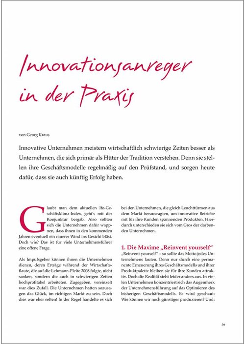 Innovationsanreger in der Praxis