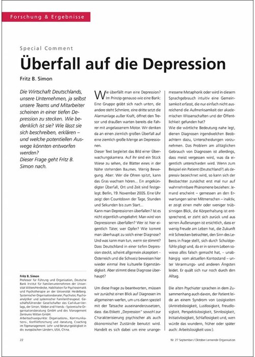 Überfall auf die Depression