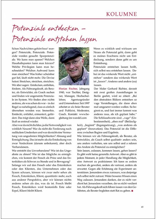 Potenziale entdecken – Potenziale entstehen lassen