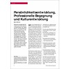 Persönlichkeitsentwicklung, Professionelle Begegnung und Kulturentwicklung