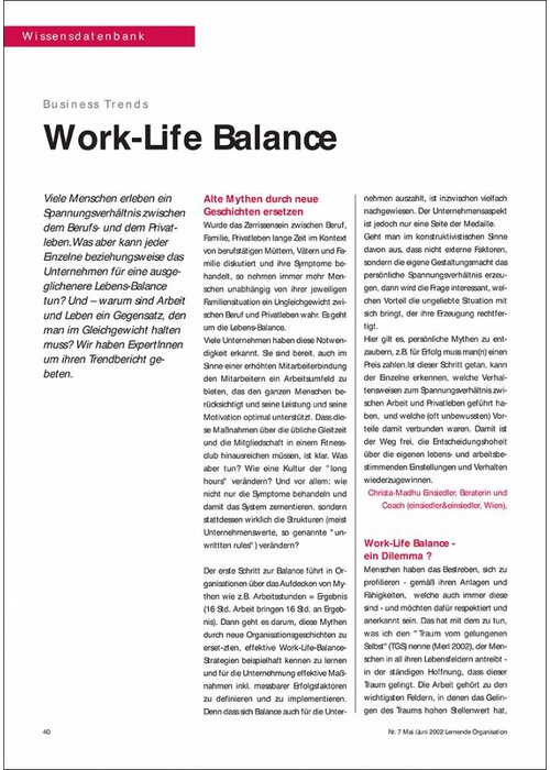 Work-Life Balance