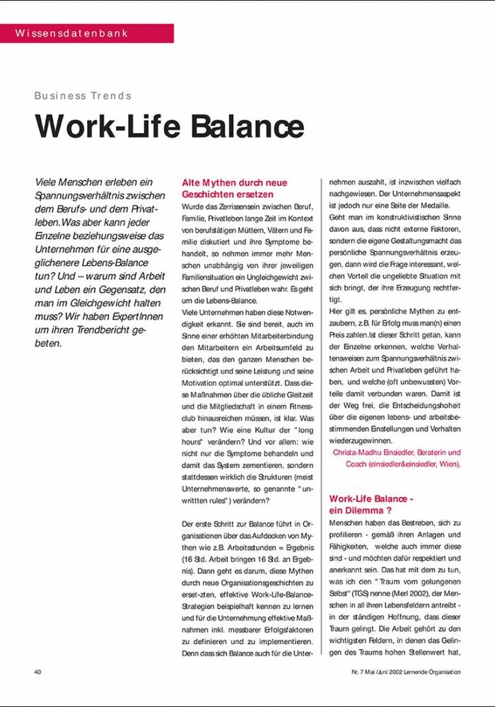Work-Life Balance