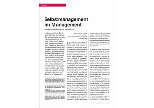 Selbstmanagement im Management