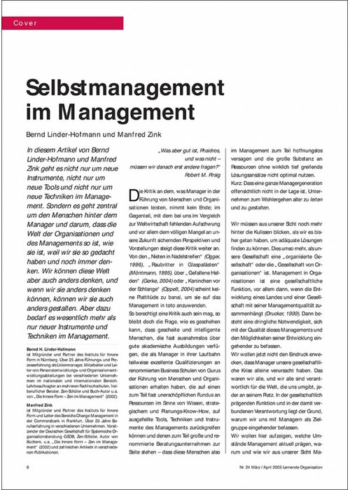 Selbstmanagement im Management