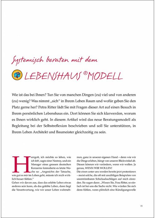 Systemisch beraten mit dem LEBENSHAUS ®MODELL