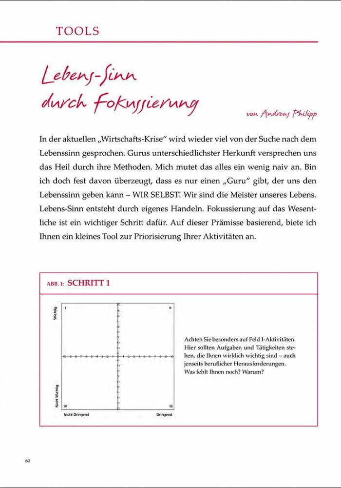 Lebens-Sinn durch Fokussierung